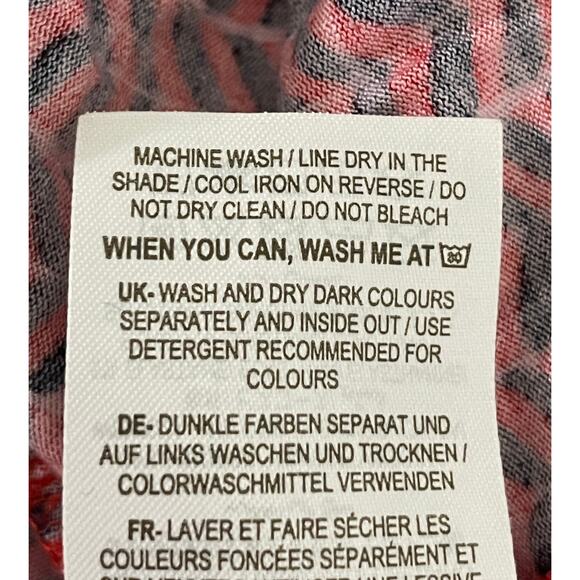 Boden Amelie Jersey Dress Red Chevron Twist Size 6 Short Sleeve Fit & Flare - Picture 14 of 15